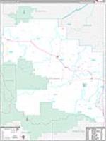 Judith Basin, Mt Carrier Route Wall Map